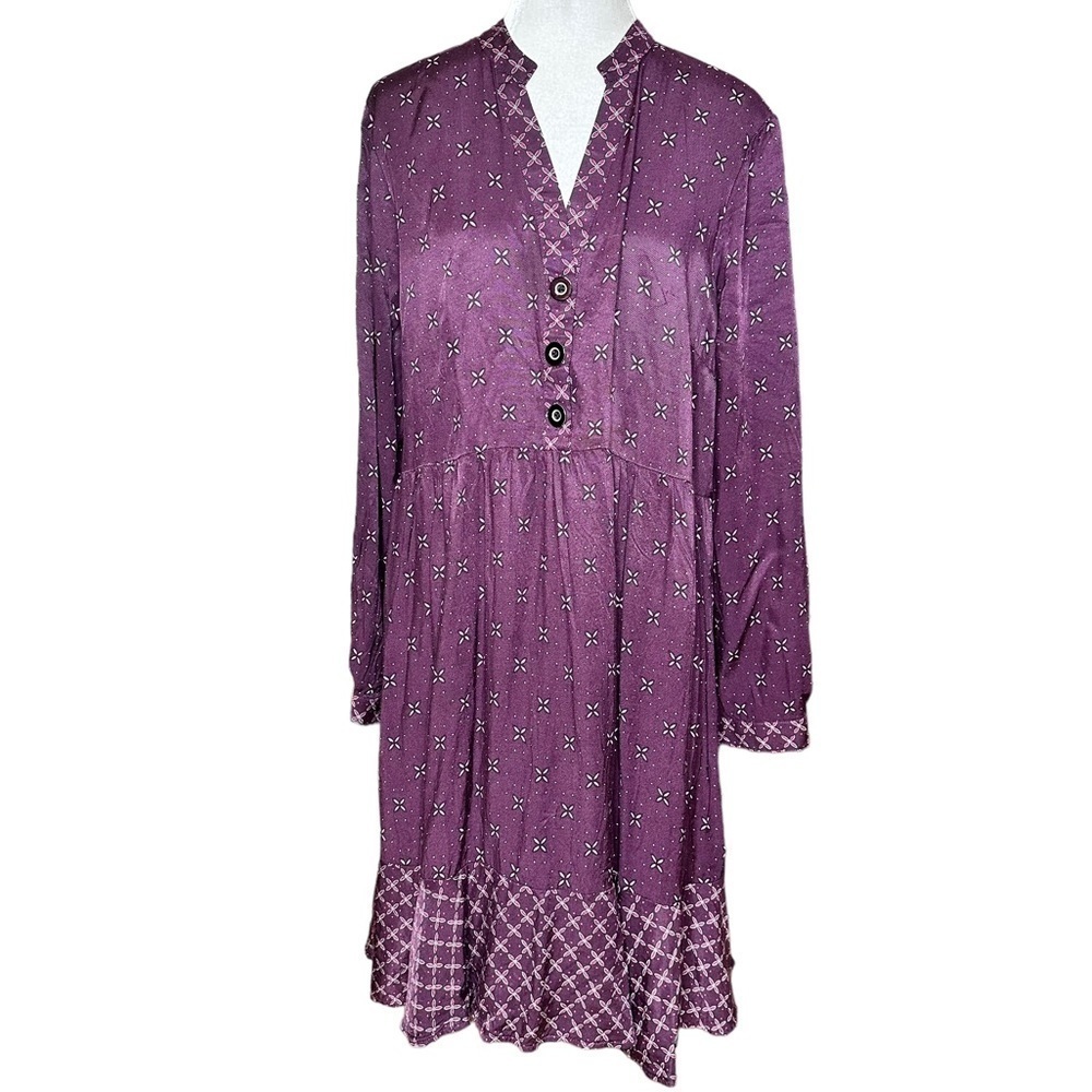 NWT Maeve by Anthropologie Gillian Abstract Tunic Shirt dress. Size Large